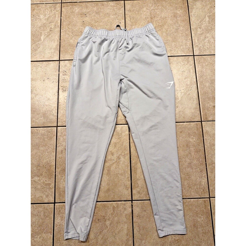 Gymshark Arrival Joggers Mens Medium Grey Tapered Leg Lightweight Performance